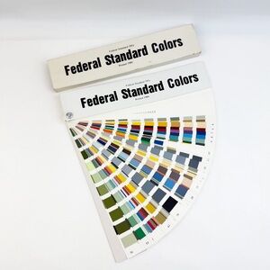FED STD 595A Federal Standard 595A Colors Fan Deck + Cover Vintage 1984
